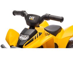 Elektrische kinderauto quad, 3km/h, kinderquad, meerijdende auto voor kinderen vanaf 18 maanden, ledlamp, speelgoed (Geel)