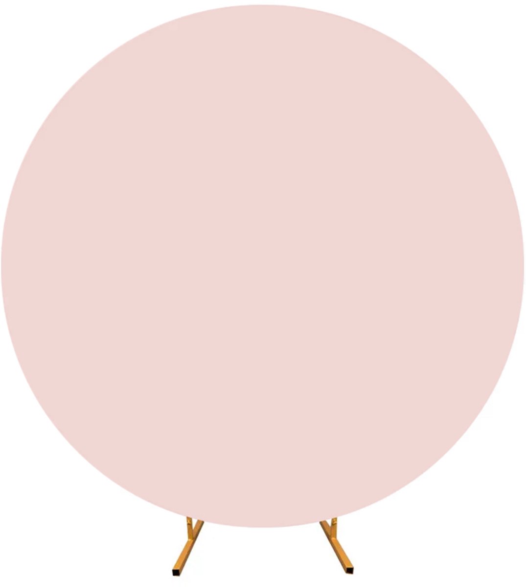 Meble odNowa - Ronde Decoratiehoes - 200 cm - Roze - Dubbelzijdig