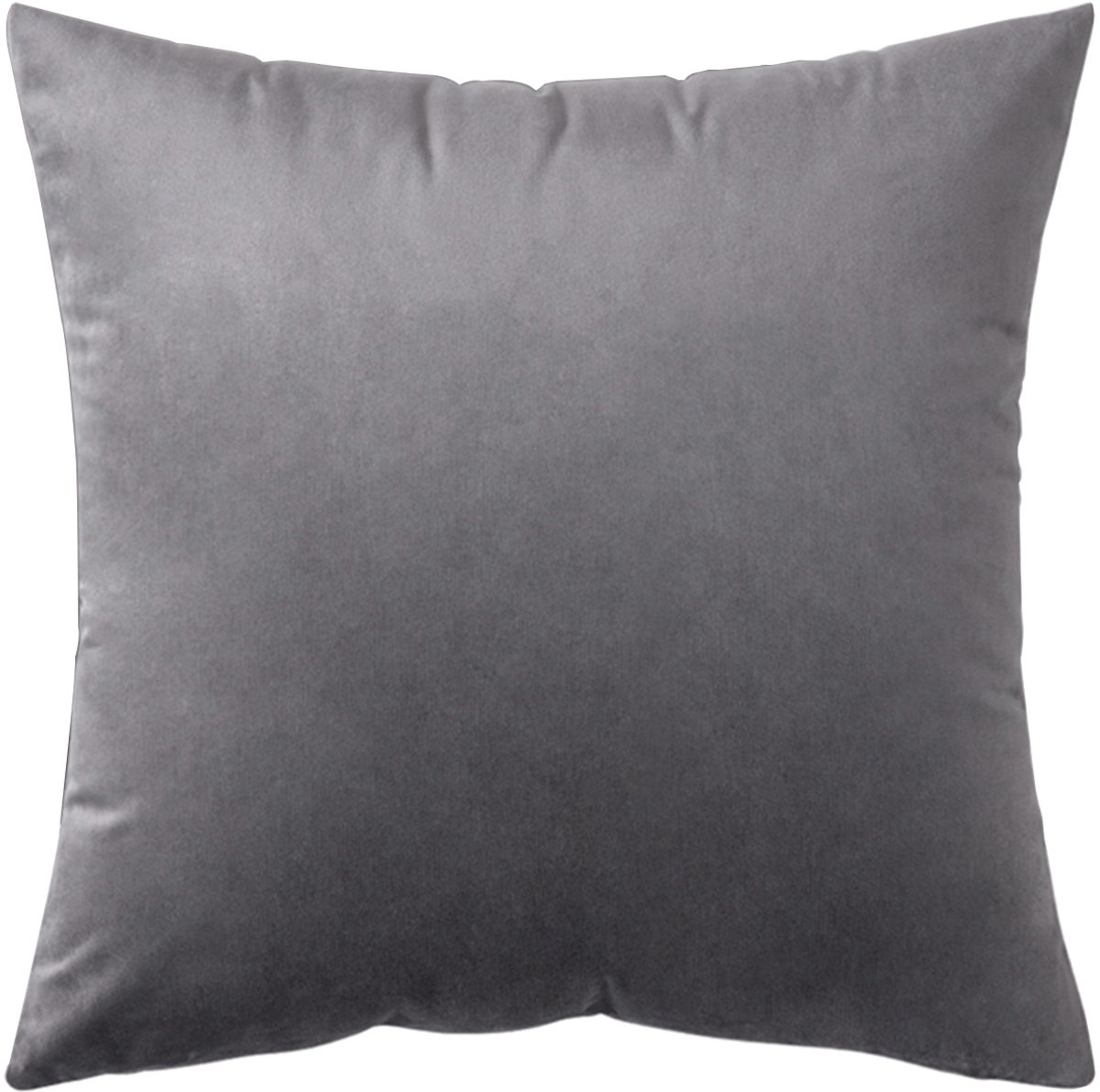 Meble odNowa - Sierkussenhoes - Ciemny Grijze Velours - 40x40cm - Onzichtbare Rits