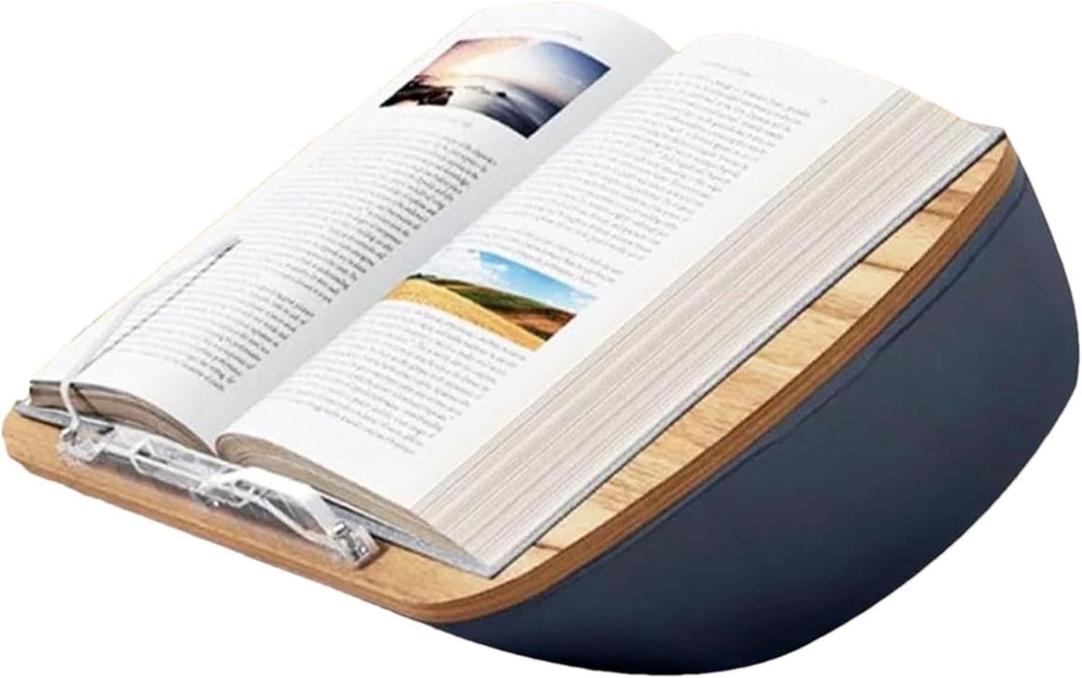 Leeskussen Houder - Lezen Tablet Stand - Comfortabel Lezen - Inclusief Sleuven - 44x33x18 cm - Multicolor