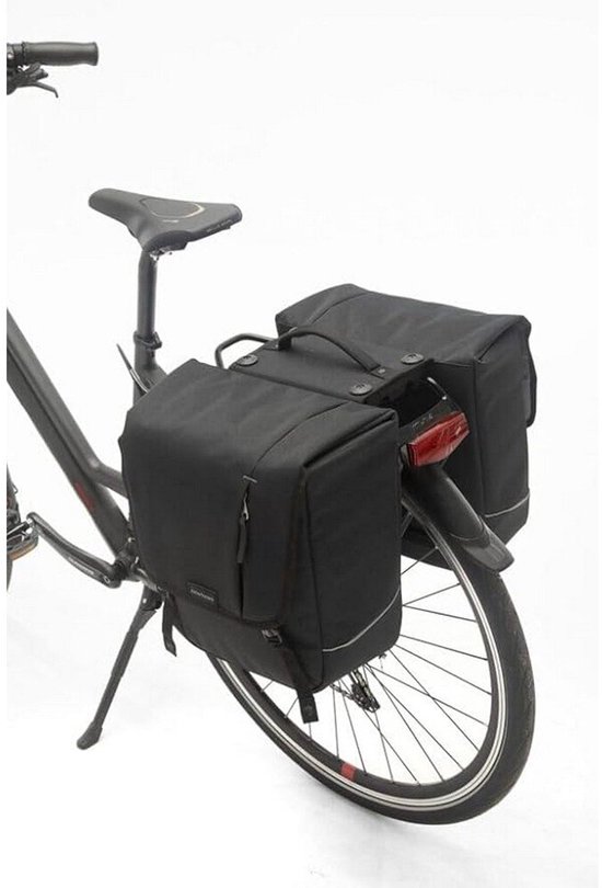 New Looxs Nova Double Dubbele Fietstas Racktime 2.0 - 32 liter - Zwart van New Looxs — afbeelding 3