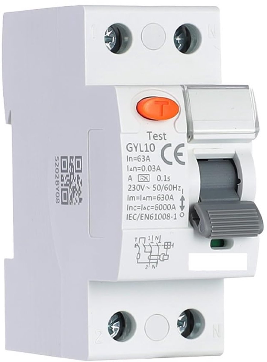 Stroomonderbreker Aardlek - Beveiliging Schakelaar - Veiligheid Elektrisch - Type A 30mA - 2P 40A