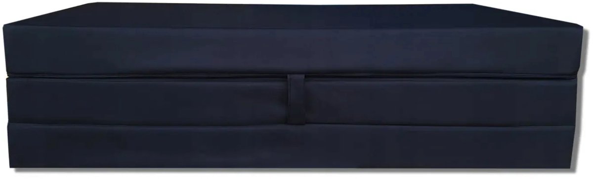 ODOL-PLUSZ Opvouwbaar reismatras 200x120x10 cm - waterdicht slaapmatras voor camping, logees en tuin, zwart