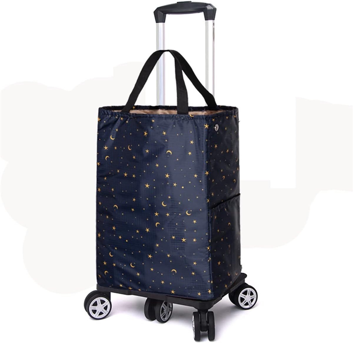 Boodschappentrolley - Winkelwagen - Trapklimmen - Lichtgewicht Aluminium - 95x32x23cm