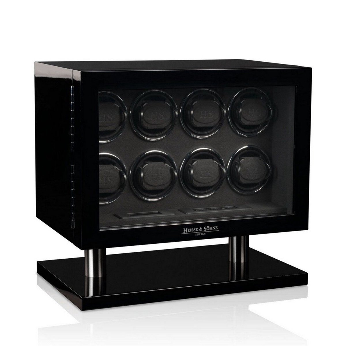 Heisse Söhne - 70019-234.142 - Horlogeopwinder - voor 8 horloges - Collector 8 - Zwart