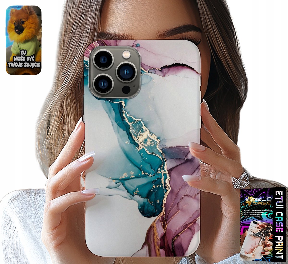 HOESJE VOOR IPHONE 13 PRO - ELEGANT MARMERMODIEUS VROUWELIJK HOESJE