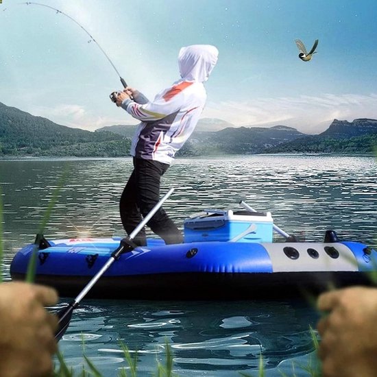 Opblaasbare Kajak - Waterboot Rubberboot - Vissen Kamperen Varen - Lichtgewicht Compact - 198cm 122cm — afbeelding 2