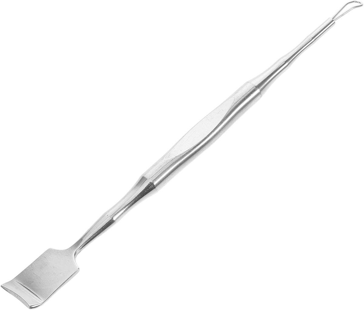 Mee-eter Verwijderaar - Huid Reiniger - Gezichtsverzorging - Dubbelzijdig Ontwerp - 13.3 cm Lengte - Zilver