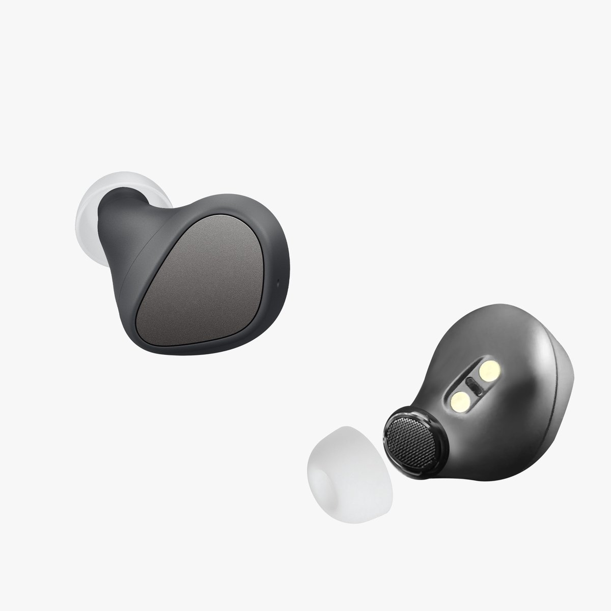 kwmobile 6x cover voor in-ear oortjes geschikt voor Jabra Elite 3 - Vervangende oordopjes van siliconen in wit - 3 maten – foto 5