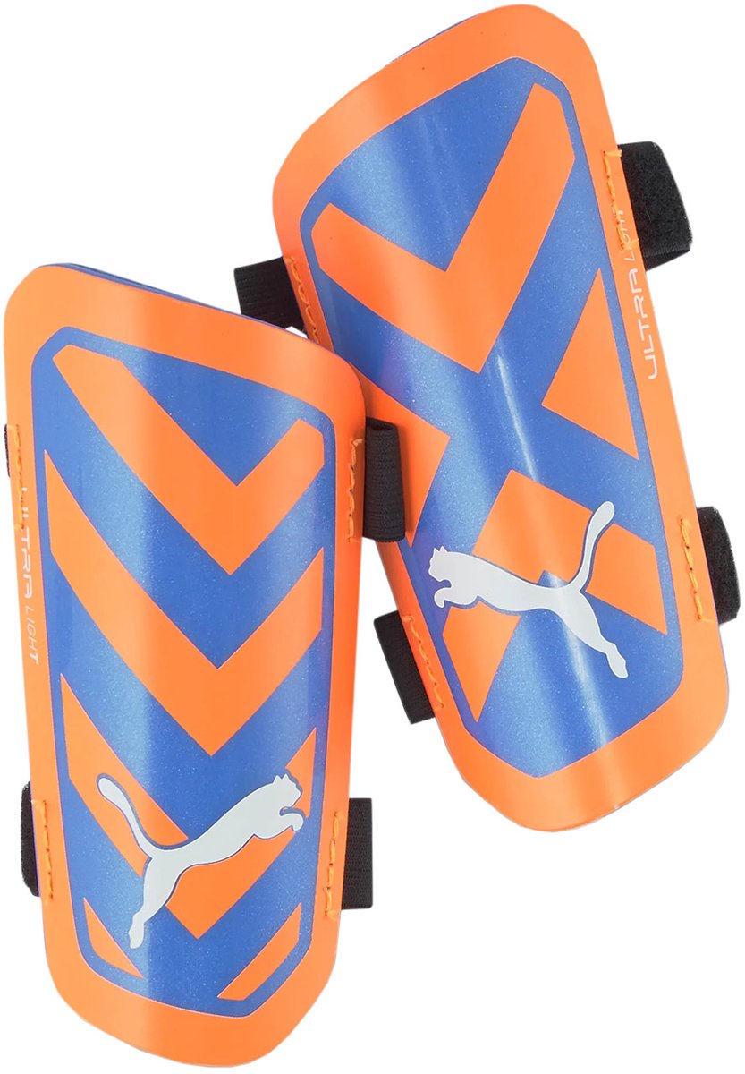 Puma Scheenbeschermers Voetbal ULTRA Light Strap Oranje-Blauw - Maat M