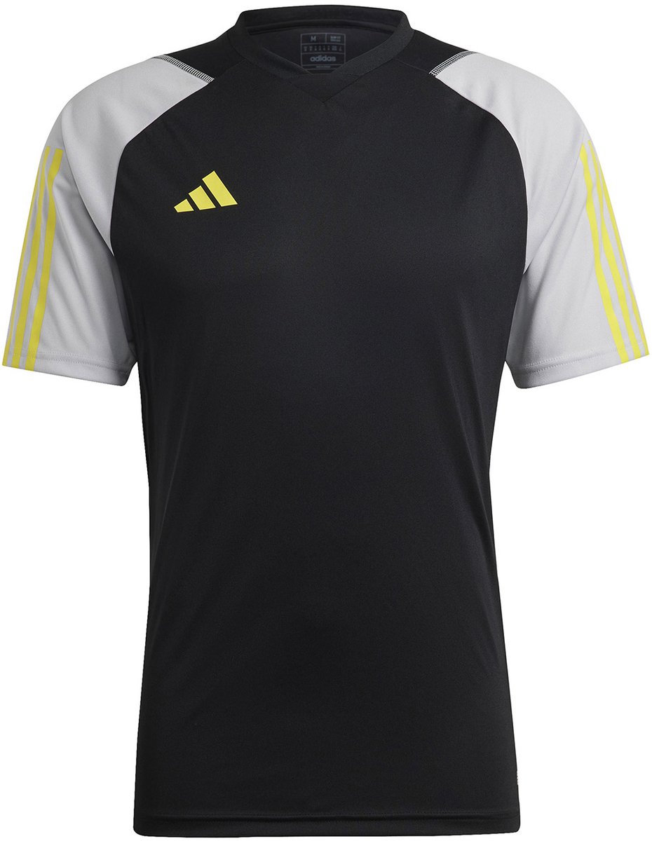 adidas T-shirt Heren Tiro 23 Competition Jersey Zwart-Grijs - Maat S
