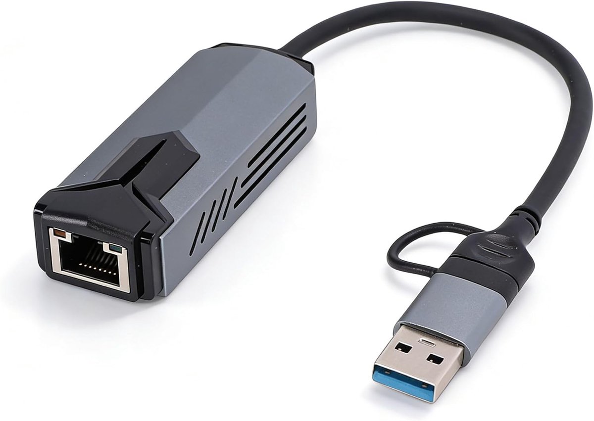 Netwerkadapter - Ethernet Adapter - Snelle Internetverbinding - 5Gbps Snelheid - Compact Ontwerp