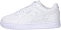 Linker witte Puma Caven III sneaker met veters, perforaties en Puma-logo.