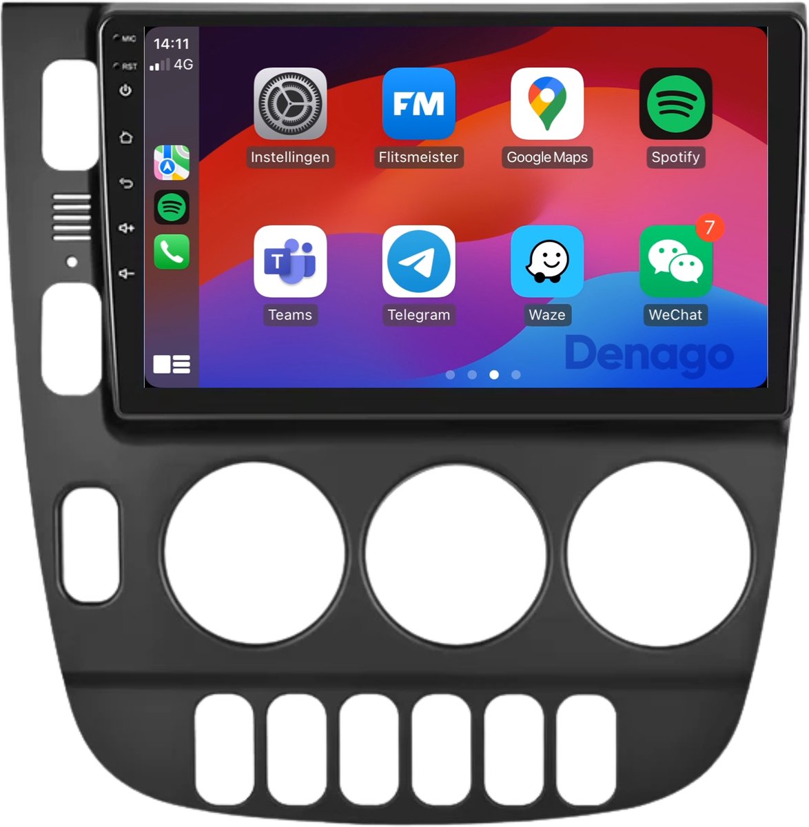 CarPlay autoradio geschikt voor Mercedes ML | 1999 t/m 2004 | Android 13 | Draadloos Apple CarPlay & Android Auto | 2GB + 32GB | QuadCore processor | Denago DNG-A332 | 2025 model | 1999 2000 2001 2002 2003 2004 | Bluetooth & Wifi