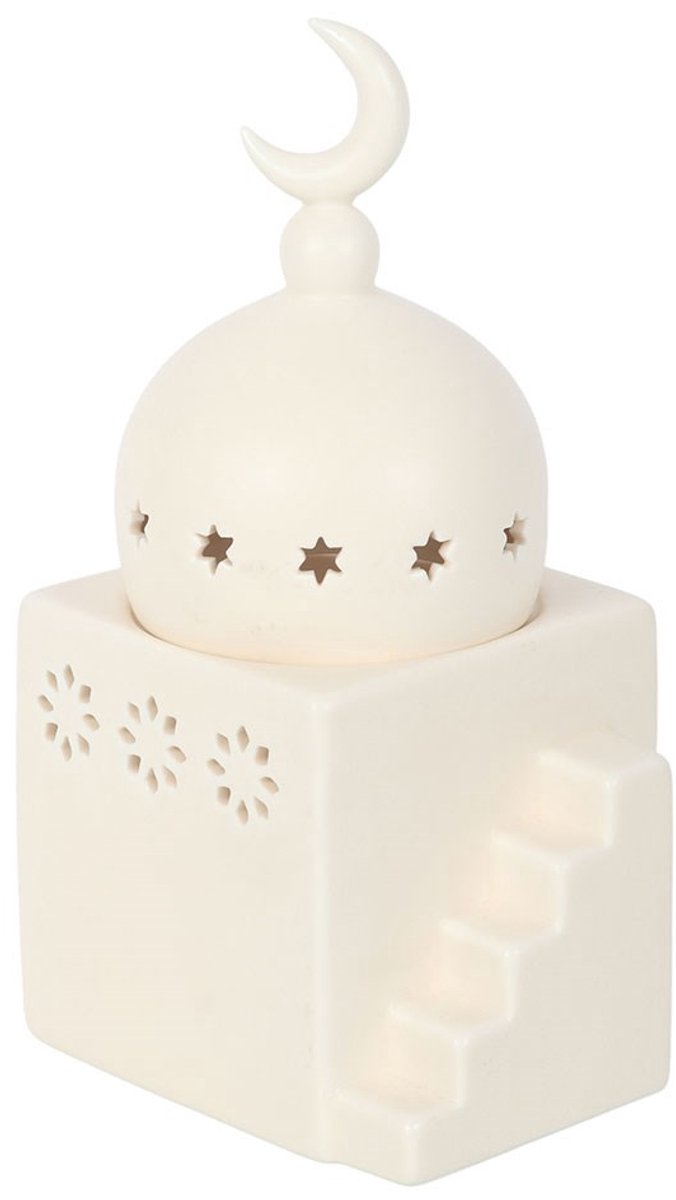 Something Different - Mosque Shaped MultiPurpose Burner Oliebrander - Wit