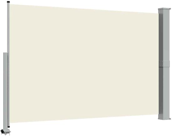 vidaXL Auvent latéral extensible 160x300 cm Crème