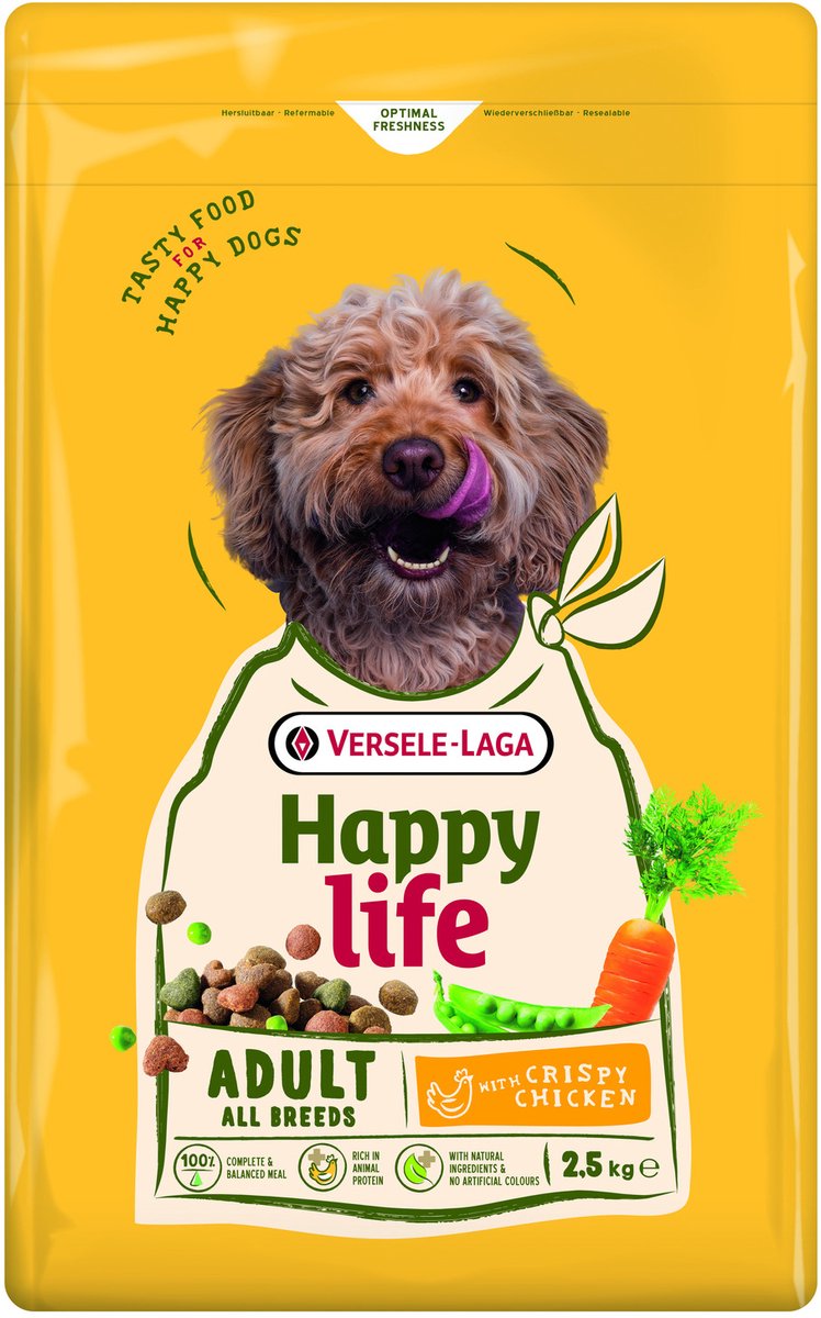 Happy Life Adult - Hondenbrokken - Kip 2.5 kg