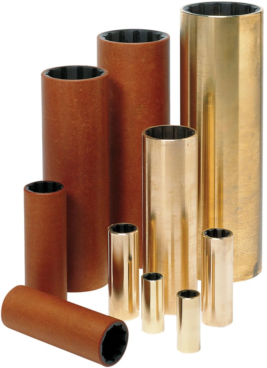 VETUS watergesmeerde rubberlager, as 60 mm, lengte 280 mm