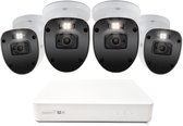 Swann AdvancedX 5MP Series - Beveiligingscamera's - 4 Camera's - cctv camerasysteem - 1TB - geen abonnementskosten - 3K Ultra HD - Spotlight Bullet IP Cameras