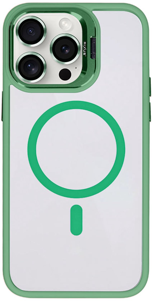 Rixus Classic 03 Case With MagSafe For Apple iPhone 12, 12 Pro Light Green