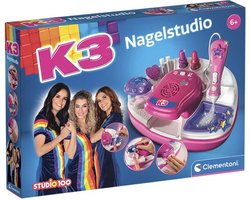 Clementoni - K3 Nagelstudio - Nail Art voor Kinderen - Nagellak set - Vele Accessoires