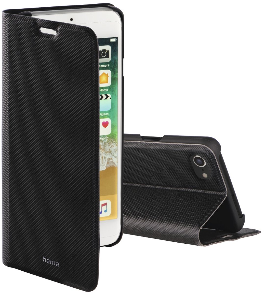 Hama Slim Pro Booktype iPhone SE (2020) / 8 / 7 / 6(s) hoesje - Zwart