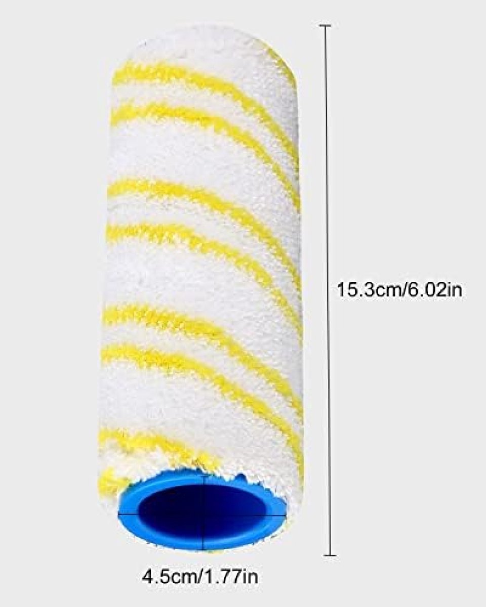 PromoHome Reservewielen Set van 4 Stuks geschikt voor Kärcher FC3, FC3D, FC5, FC7 - reserverollen voor Kärcher EWM 2 draadloze elektrische vloerreiniger, 2.055-006.0 (geel) – foto 6