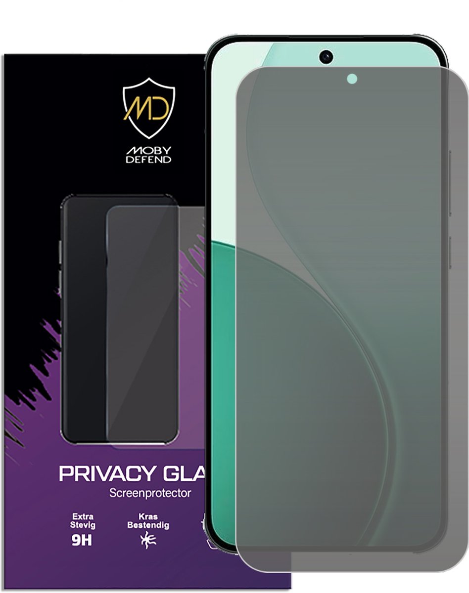 MobyDefend Screenprotector - Geschikt voor Oppo Reno14 - HD Privacy Glass Screensaver