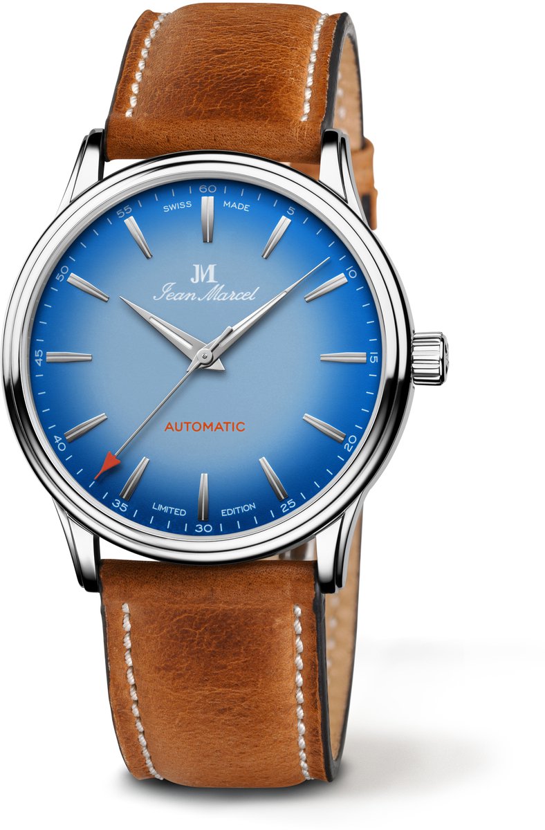 Jean Marcel Herren Armbanduhr Edelstahl Glänzend 24,5cm