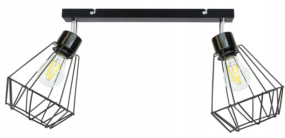 BRYLANT Plafondlamp met Verstelbare Armatuur, 3xE27, Zwart Mat