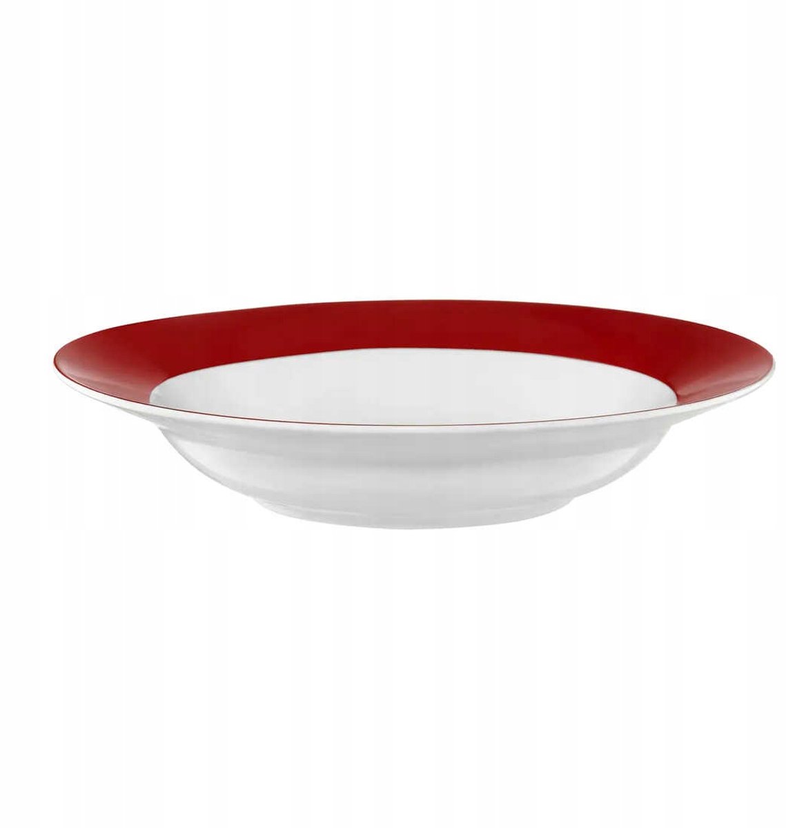 Ambition Aura Rood Diep Bord 23 cm - Porselein, Vaatwasmachinebestendig