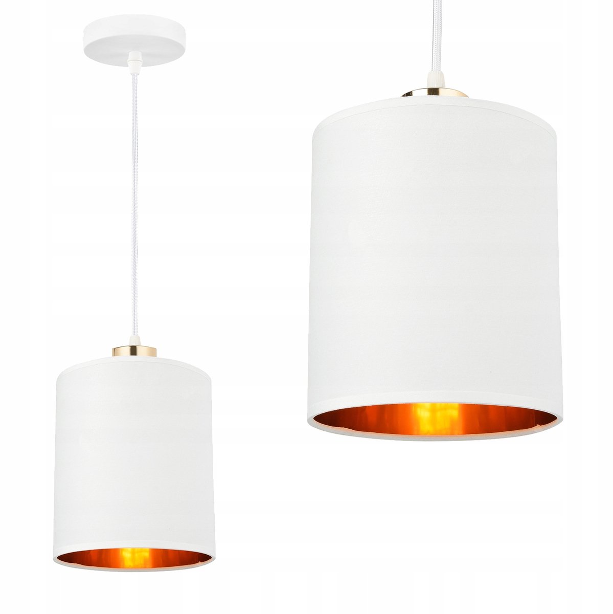 Moderne LED Plafondlamp Wit Goud E27 Hanglamp Verstelbaar