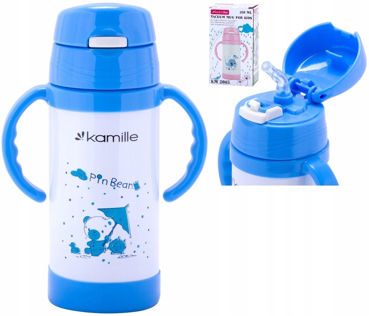 Kamille Thermosbeker KM2085 350ml Roze - Houdt Drankjes Warm/Koud