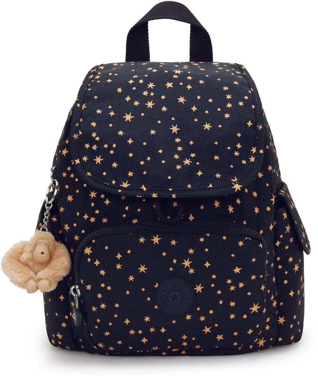 kipling vrijetijdsrugzak rugzak Basic Print City Pack Mini Backpack Ultimate Stars donkerblauw