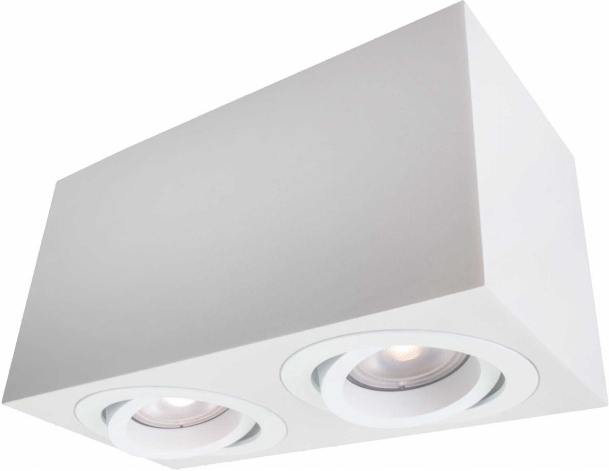 Licht Prestige Lyon Plafondlamp 2x50W Wit Metaal GU10