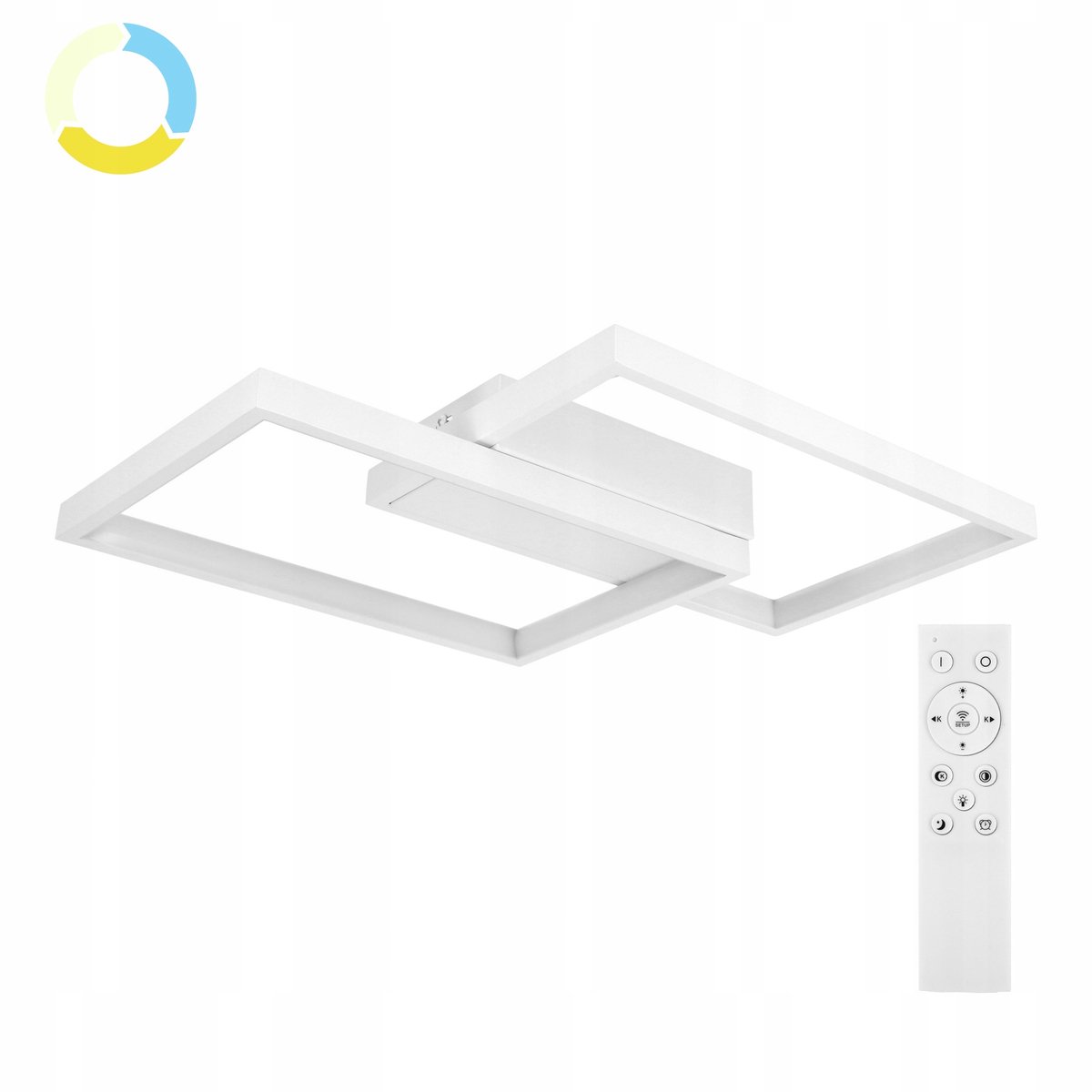 Moderne LED Plafondlamp 48W - Dimbaar & Kleurtemperatuur Instelbaar