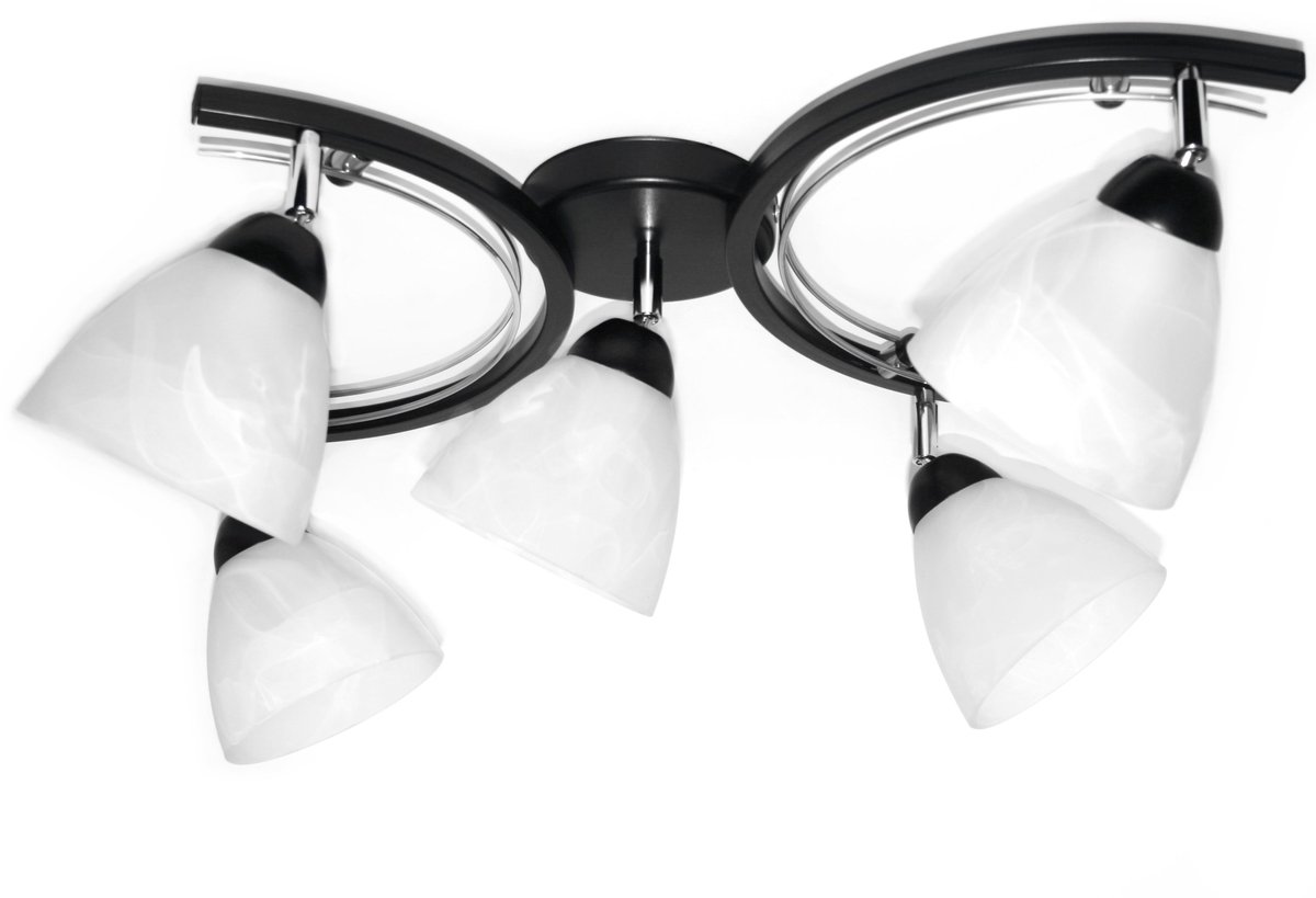 Lampa sufitowa FM5-93, 5 kloszy E27, regulowana, polska produkcja