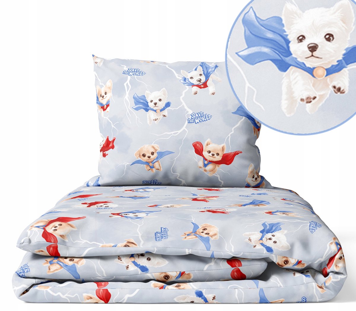 Kinderbeddengoed met vulling 90x120 cm - Het hele seizoen