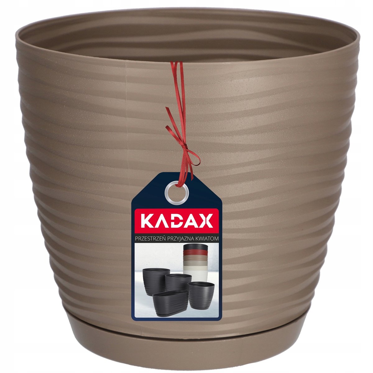 Beige kunststof bloempot 15 cm - Stijlvolle en duurzame plantenbak