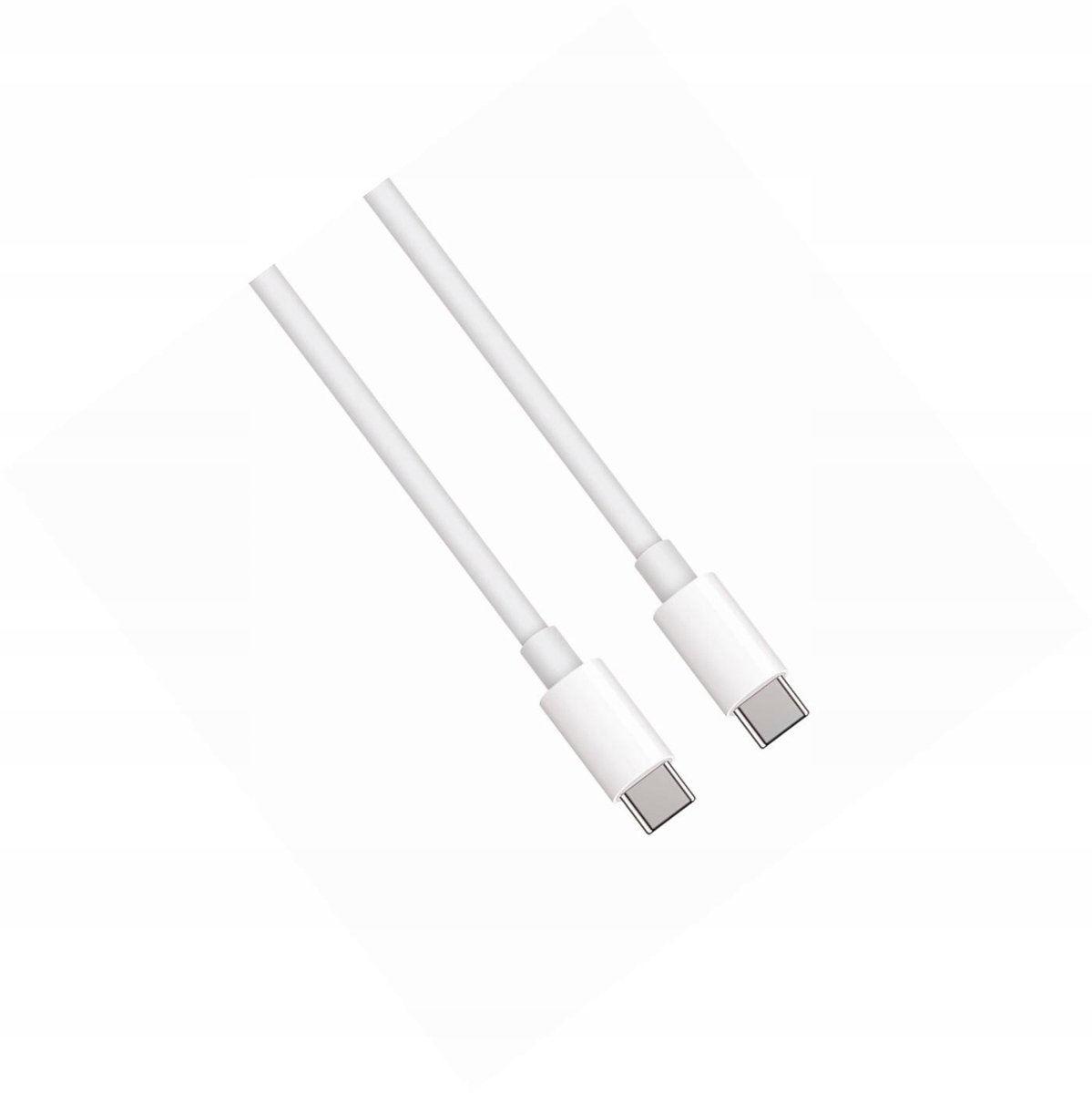 Lange USB-C naar USB-C kabel 2m - Snel laden, wit