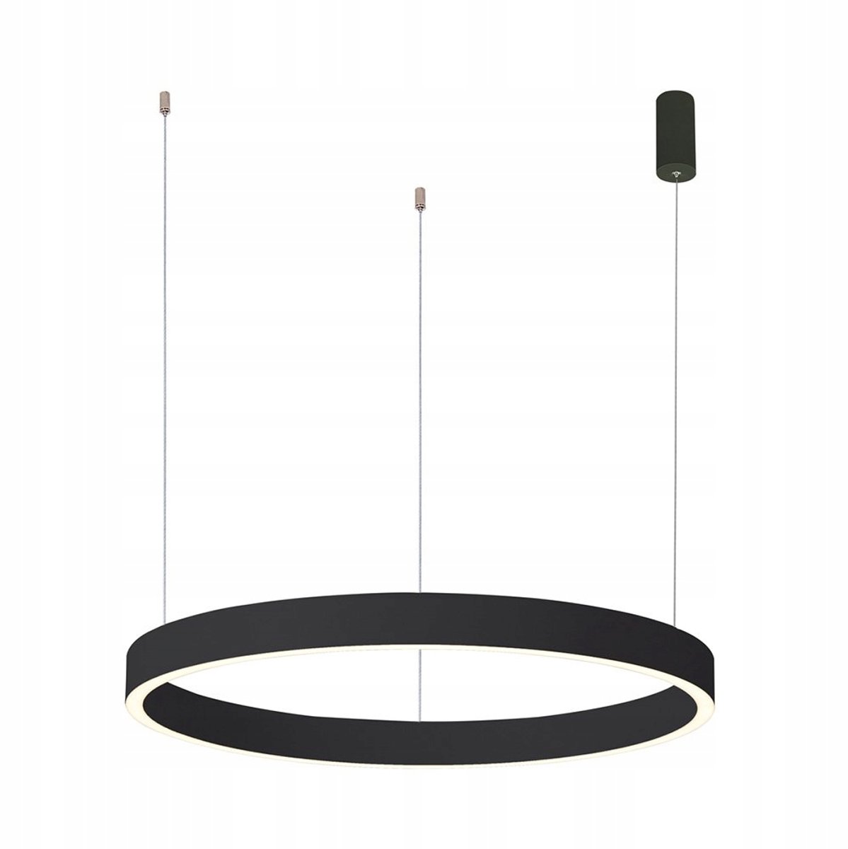 BRASCO DOWN LED Hanglamp 60W Zwart 80cm - Dimbaar 3000K/4000K