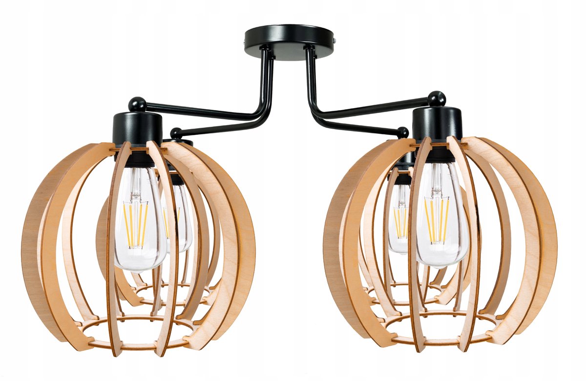 Hanglamp Keuken met Houten Kap - Stijlvol en Duurzaam