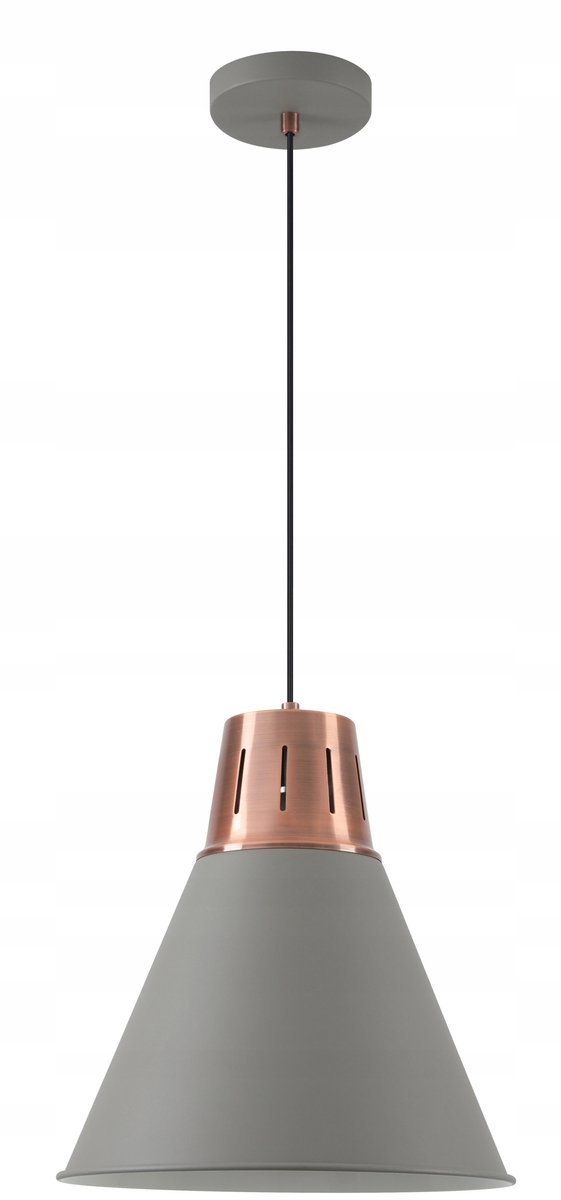 GIANNI L Hanglamp - Engelenkop, Grijs/Goud, E27