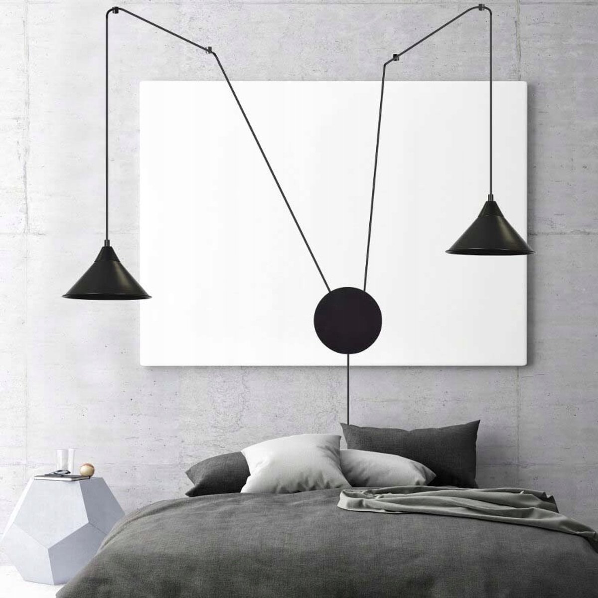 Emibig ABRAMO 2 Zwarte Hanglamp E27 - Stijlvol en Functioneel