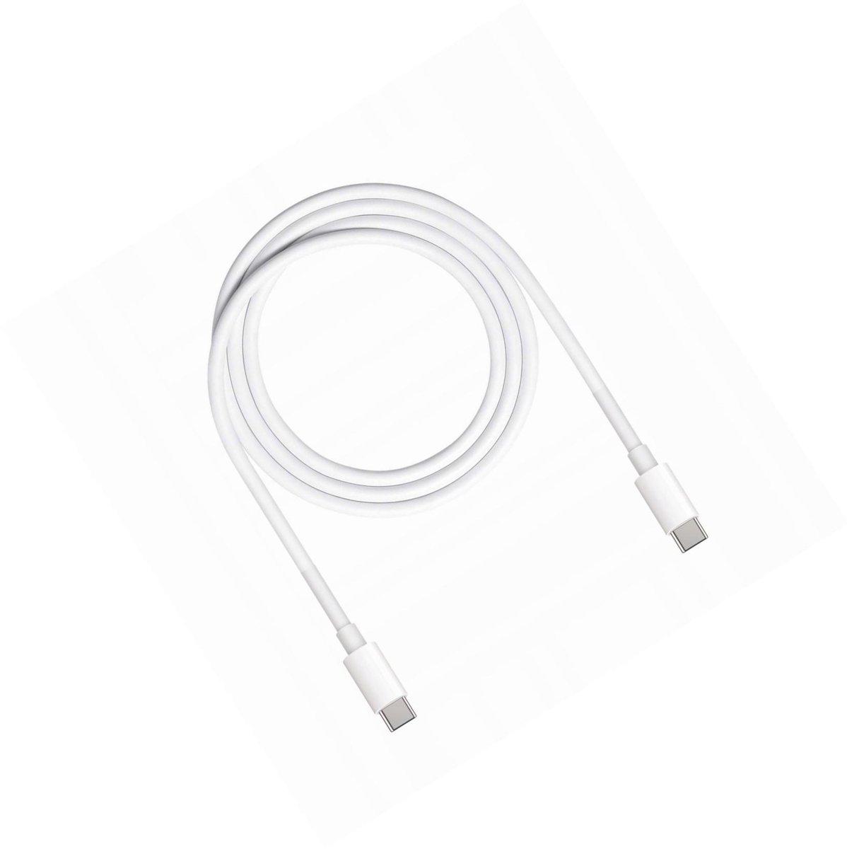 Maxlife USB-C naar USB-C kabel, 2m, Wit, Snel laden
