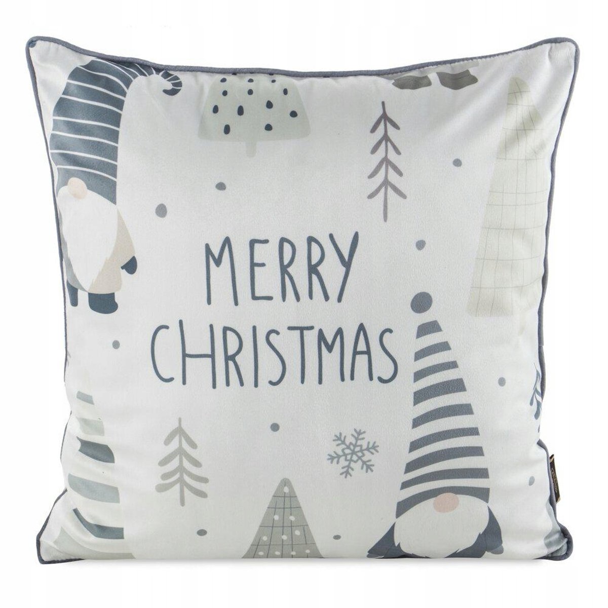 Kerst Sierkussenhoes 45x45 cm - Dwerg - Met Rits