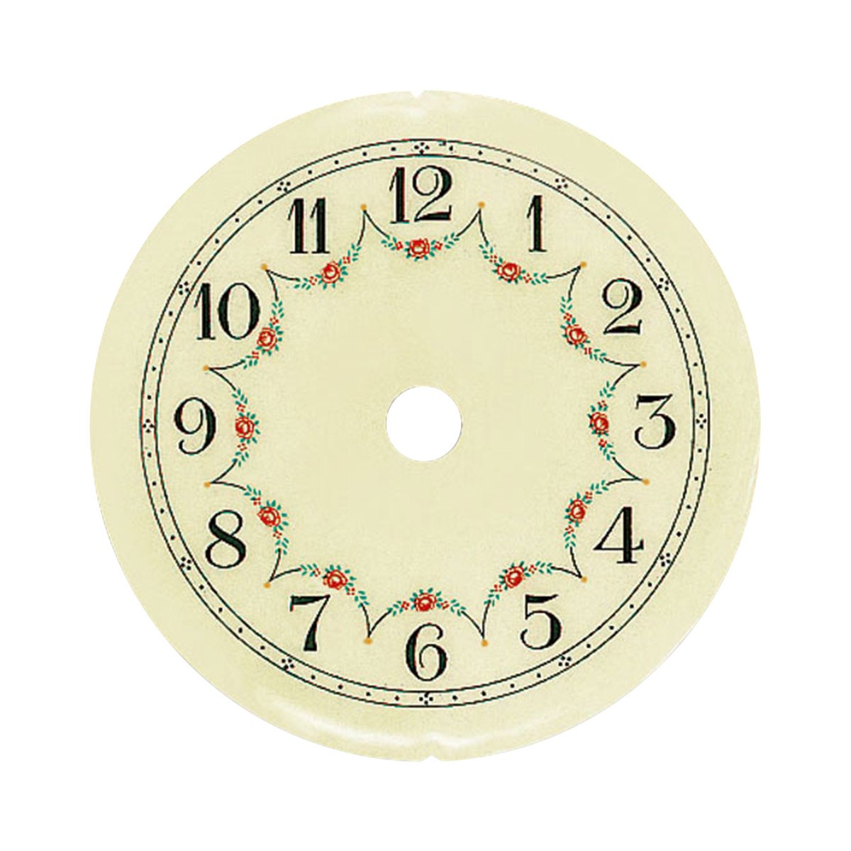 Emaille wijzerplaat Ø 83