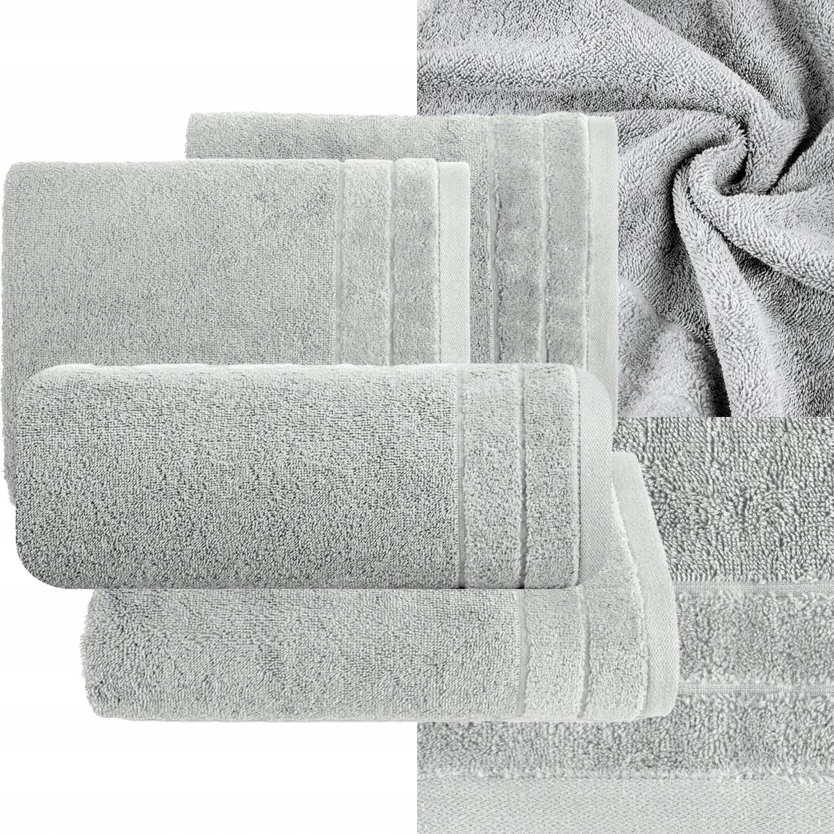 Set van 4 Katoenen Handdoeken 500g/m² - 2x 50x90cm, 2x 70x140cm