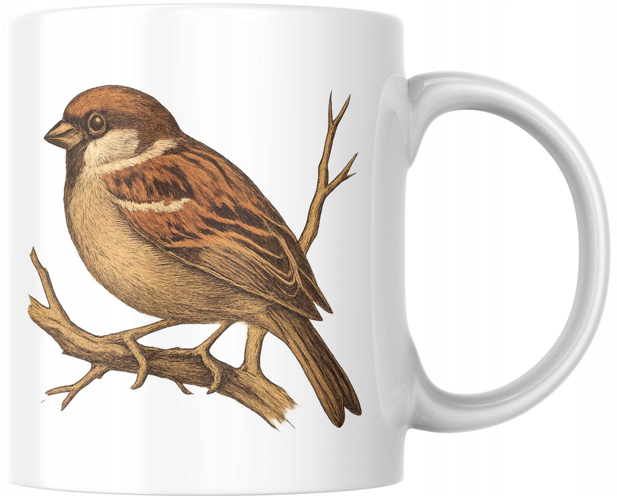 Keramische Mok met Vrolijke Vogel - Perfect Cadeau