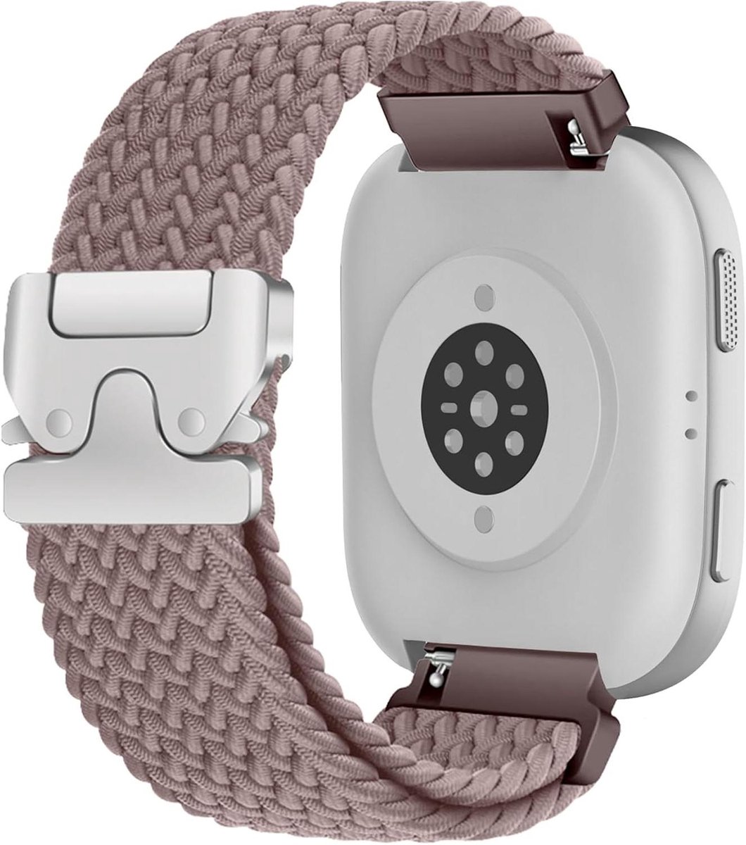 Allecto plus - Nylon armband 22mm voor horlogeband Amazfit Balance-Bip 6-Bip 5 - Ademend en zacht - Geschikt voor Amazfit GTR 4, GTR 3, GTR 3 Pro - Rookpaars - Cheetah design.